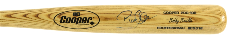1992-95 Bobby Bonilla New York Mets Signed Cooper Professional Model Bat (MEARS LOA/JSA)