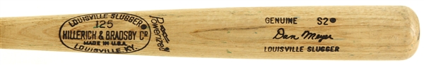 1977-79 Dan Meyer Seattle Mariners H&B Louisville Slugger Professional Model Game Used Bat (MEARS LOA)