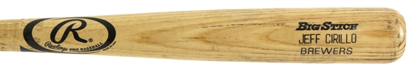 2006 Jeff Cirillo Milwaukee Brewers Rawlings Adirondack Professional Model Game Used Bat (MEARS LOA)