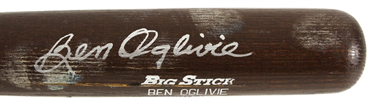 1983 Ben Oglivie Milwaukee Brewers Signed Adirondack Professional Model Game Used Bat (MEARS LOA/JSA)