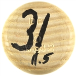 1988-89 Darrell Evans Tigers/Braves Signed Worth Professional Model Bat (MEARS LOA/JSA)