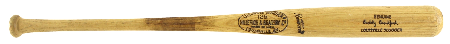 1973-75 Buddy Bradford Chicago White Sox H&B Louisville Slugger Professional Model Game Used Bat (MEARS LOA)