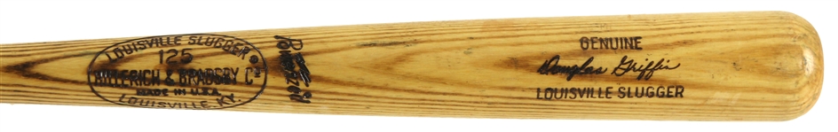1973-75 Doug Griffin Boston Red Sox H&B Louisville Slugger Professional Model Game Used Bat (MEARS LOA)