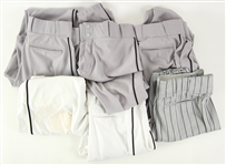 1999-2008 Orioles/Pirates Game Worn Uniform Pants Collection - Lot of 6 w/ Steve Trachsel, BJ Surhoff, Scott Williamson & Brant Brown (MEARS LOA)