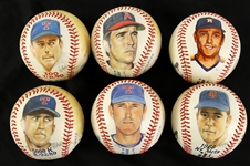 1985-93 Nolan Ryan Signed Painted Baseball Collection - Lot of 6 (JSA)