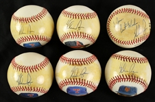 1985-93 Nolan Ryan Signed Painted Baseball Collection - Lot of 6 (JSA)