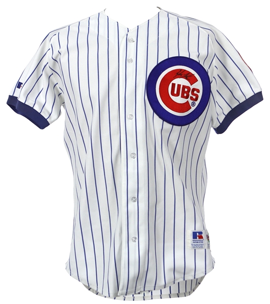 Lot Detail - 1992 Shawon Dunston Chicago Cubs Signed Home Jersey