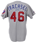 1995 Steve Trachsel Chicago Cubs Signed Game Worn Road Jersey (MEARS LOA/JSA)