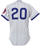 1989 Jerome Walton Chicago Cubs Signed Home Jersey (MEARS LOA/JSA) Rookie of the Year Season