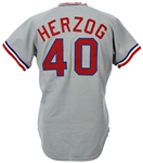 1973 Whitey Herzog Texas Rangers Road Jersey (MEARS LOA)