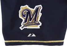 2005 Carlos Lee Milwaukee Brewers Signed Game Worn Alternate Jersey (MEARS LOA/JSA)