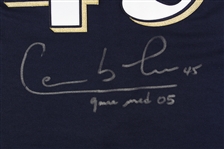 2005 Carlos Lee Milwaukee Brewers Signed Game Worn Alternate Jersey (MEARS LOA/JSA)