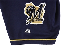 2000 Geoff Jenkins Milwaukee Brewers Signed Game Worn Alternate Jersey (MEARS LOA/JSA)