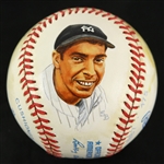 1987 Joe DiMaggio New York Yankees Signed ONL White Painted Baseball (JSA)