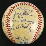 1991 Old Timers Game Multi Signed OAL Brown Baseball w/ 19 Signatures Including Rollie Fingers, Bob Lemon, Pete Vuckovich & More (JSA)