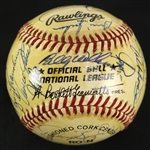 1988 Chicago Cubs Team Signed ONL Giamatti Baseball w/ 28 Signatures Including Andre Dawson, Billy Williams, Goose Gossage, Don Zimmer & More (JSA)