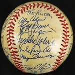 1988 Minnesota Twins Team Signed OAL Brown Baseball w/ 33 Signatures Including Kirby Puckett, Bert Blyleven, Kent Hrbek & More (JSA)
