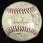 1986 Oakland Ahtletics Team Signed Logo Baseball w/ 27 Signatures Including Jose Canseco, Dusty Baker, Jose Rijo & More (JSA)