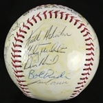 1986 Oakland Ahtletics Team Signed Logo Baseball w/ 27 Signatures Including Jose Canseco, Dusty Baker, Jose Rijo & More (JSA)
