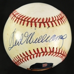 1987 Ted Williams Boston Red Sox Signed OAL Brown Painted Baseball (JSA)