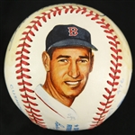 1987 Ted Williams Boston Red Sox Signed OAL Brown Painted Baseball (JSA)