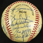 1992 Chicago Cubs Team Signed ONL White Baseball w/ 27 Signatures Including Greg Maddux, Ryne Sandberg, Andre Dawson, Billy Williams & More (JSA)