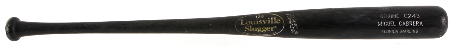 2003 Miguel Cabrera Florida Marlins Louisville Slugger Professional Model Game Used Bat (MEARS A9.5) Rookie Season