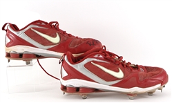 2011 Rafael Furcal St. Louis Cardinals Signed Postseason Nike Cleats (MEARS LOA & PSA/DNA & Player Letter)