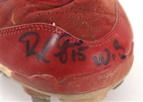 2011 Rafael Furcal St. Louis Cardinals Signed Postseason Nike Cleats (MEARS LOA & PSA/DNA & Player Letter)