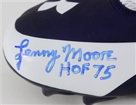 2000's Lenny Moore Baltimore Colts Signed Under Armor Cleats (JSA)