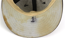 1993 Ozzie Smith St. Louis Cardinals Game Worn Road Cap (MEARS LOA/Player Letter)