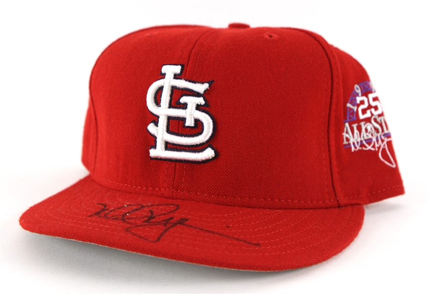 1998 Mark McGwire St. Louis Cardinals Signed All Star Game Cap (MEARS LOA/JSA/Player Letter)