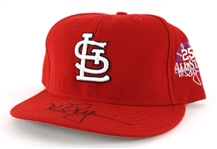 1998 Mark McGwire St. Louis Cardinals Signed All Star Game Cap (MEARS LOA/JSA/Player Letter)