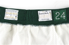 1973-75 Milwaukee Bucks #24 Game Worn Home Uniform Shorts (MEARS LOA)