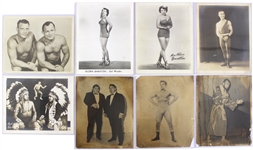 1940's-60's Wrestling Photography & Boxing Matchbook Collection - Lot of 31
