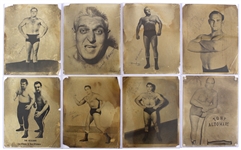 1940's-60's Wrestling Photography & Boxing Matchbook Collection - Lot of 31