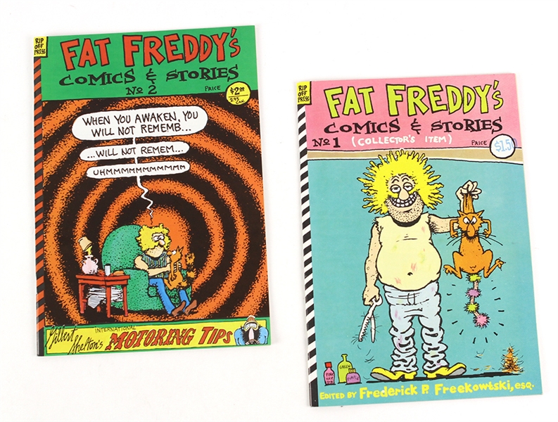 1983-86 Fat Freddys Comics & Stories #1 & #2 Rip Off Press Comic Books