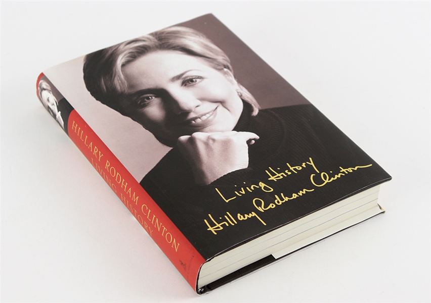 2003 Bill Clinton Hillary Clinton Dual Signed Hardcover Book (JSA)