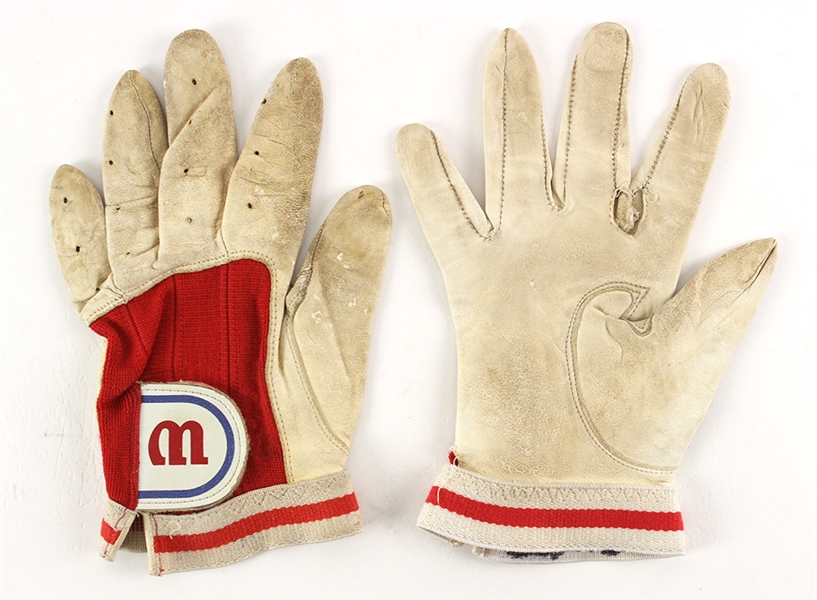 1981-86 Ron Washington Minnesota Twins Game Worn Batting Gloves (MEARS LOA)