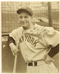 1926-28 Lou "Eleanor" Gehrig New York Yankees Signed Photo Inscribed to Teammate Pat Collins *JSA*