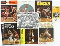 1958-84 Milwaukee Bucks Milwaukee Brewers Publications - Lot of 9