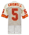1987 Ray Criswell Tampa Bay Buccaneers Road Jersey (MEARS LOA)