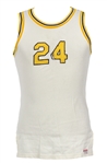 1960s White #34 Sand Knit Game Worn Basketball Jersey (MEARS LOA)