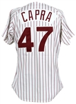 1989-91 Buzz Capra Philadelphia Phillies Signed Home Uniform (MEARS LOA/JSA)