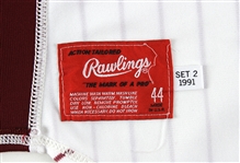 1989-91 Buzz Capra Philadelphia Phillies Signed Home Uniform (MEARS LOA/JSA)