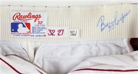 1989-91 Buzz Capra Philadelphia Phillies Signed Home Uniform (MEARS LOA/JSA)