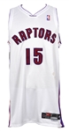 1999-2000 Vince Carter Toronto Raptors Signed Home Jersey (MEARS LOA/JSA)