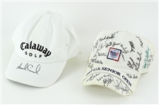 2007 US Senior Open Multi Signed Golf Cap & Annika Sorenstam Signed Callaway Golf Cap - Lot of 2 *JSA*