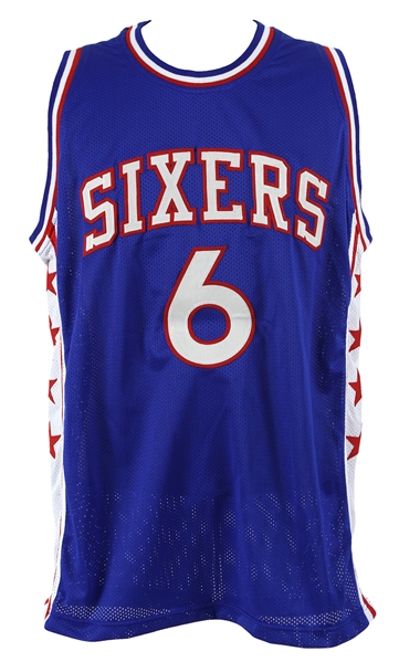2000s Julius "Dr. J" Erving Philadelphia 76ers Signed Jersey (PSA/DNA)