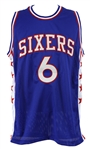 2000s Julius "Dr. J" Erving Philadelphia 76ers Signed Jersey (PSA/DNA)